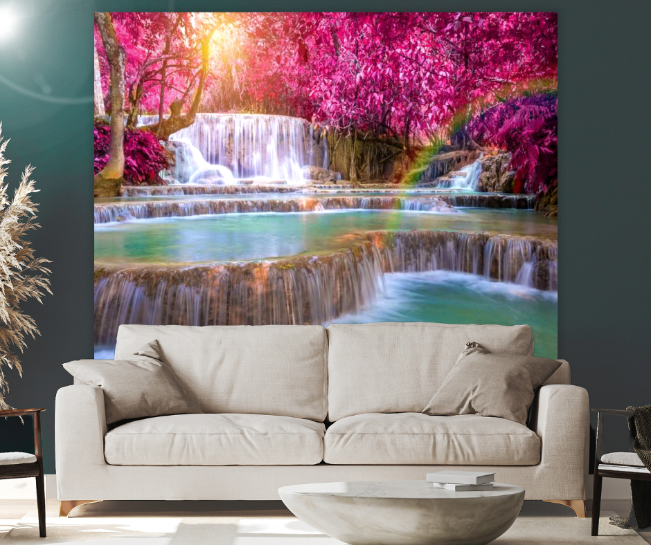 KaiSha Tapestry Wall Hanging; Japanese Pink Cherry Blossom Art Home Décor; Large Modern Backdrop Artwork (79"x59")