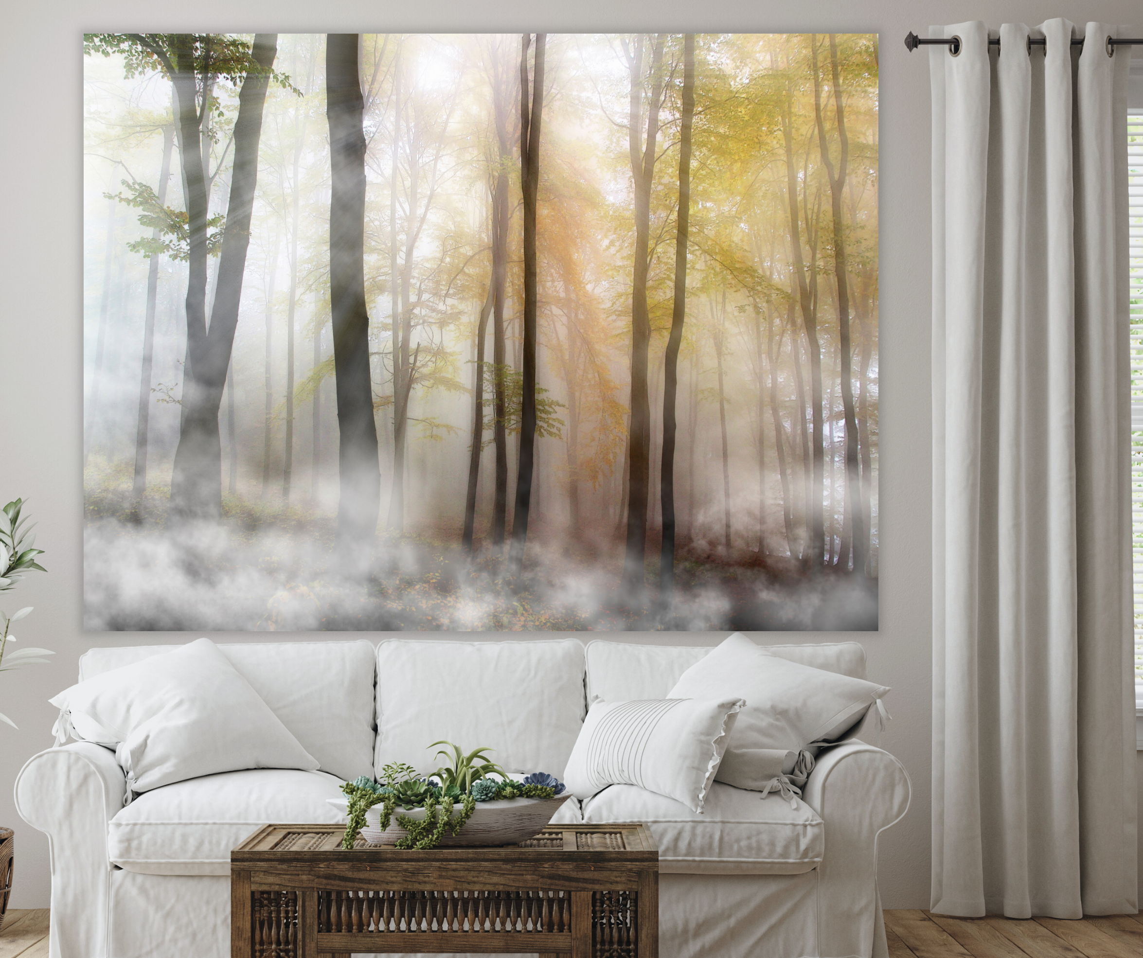 KaiSha LED Tapestry Bundle; LARGE SIZE; Tapestry+ 2 Rods; Aesthetic Tapestries Wall Accent Backdrops Modern