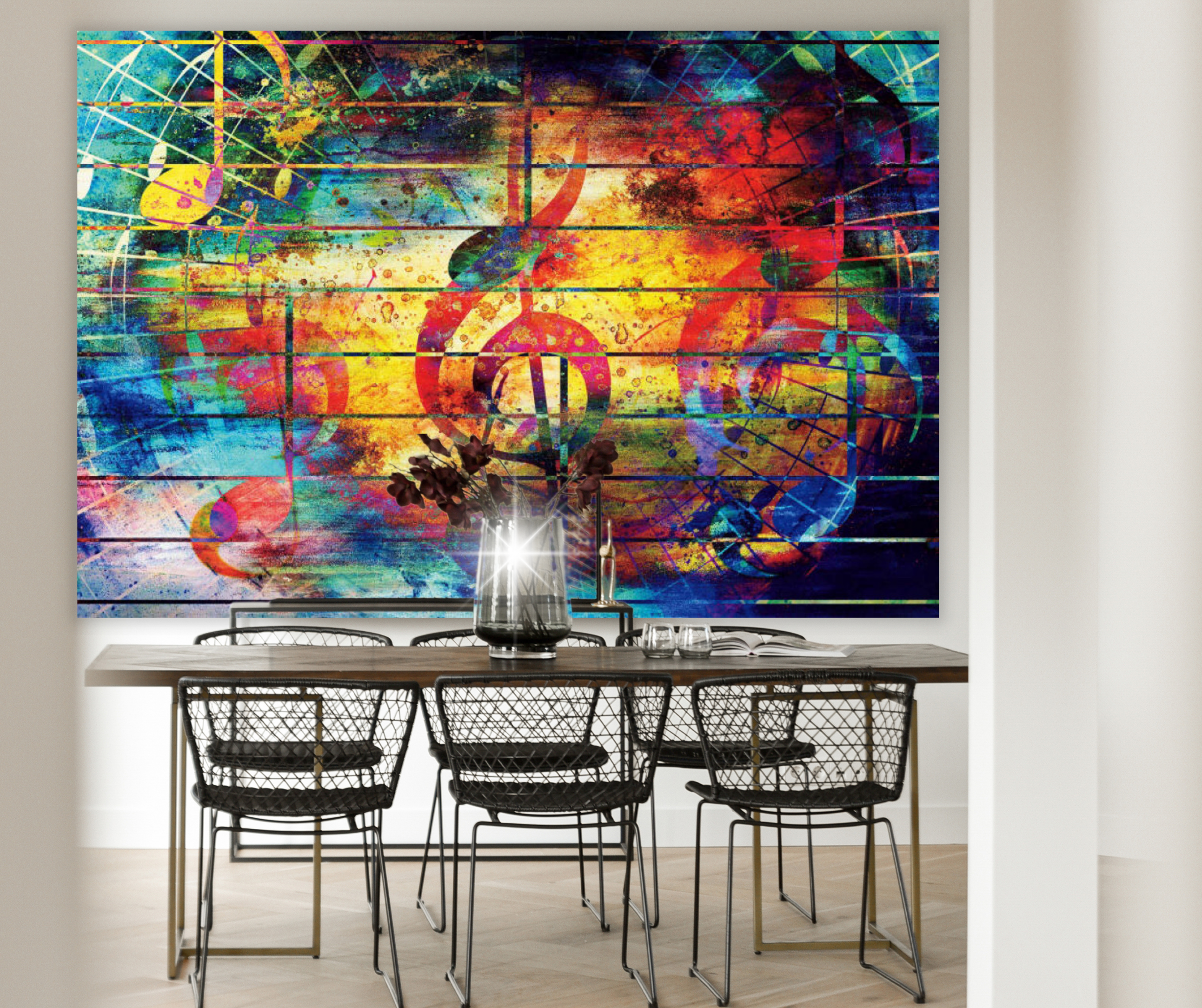 KaiSha Tapestry Wall Hanging; Music Lovers Home Décor Boys Bedroom Art Game Room Backdrop Guitar