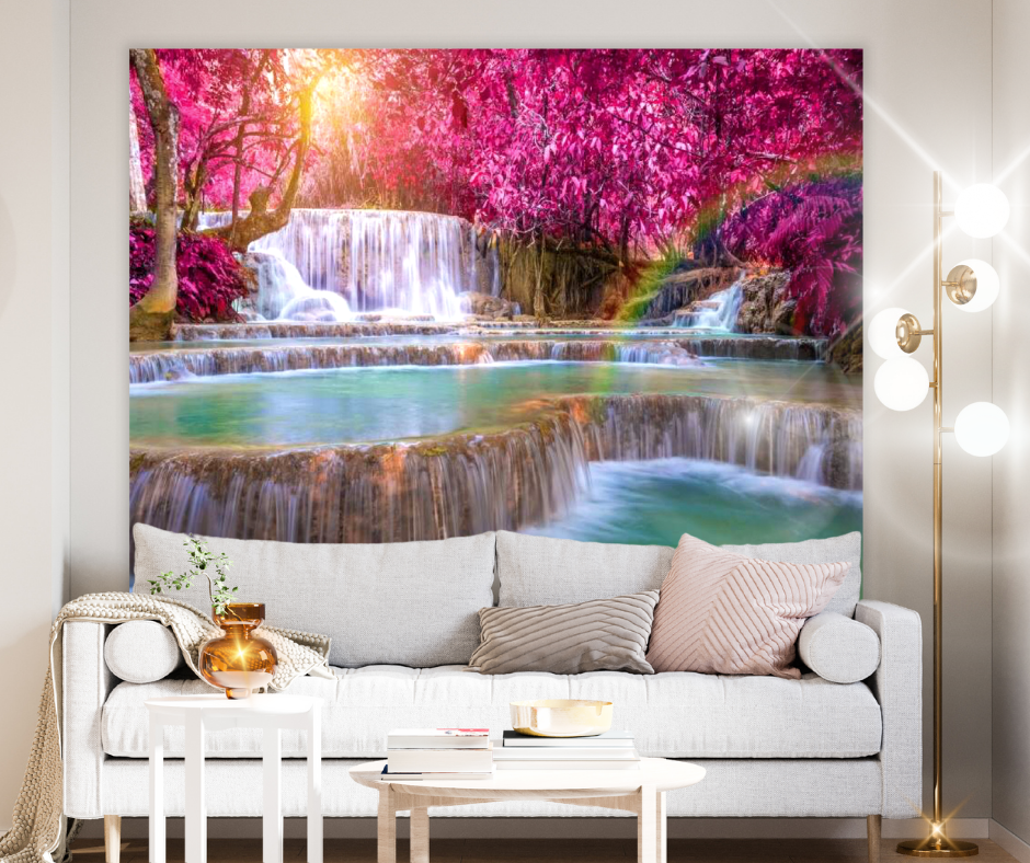 KaiSha Tapestry Wall Hanging; Japanese Pink Cherry Blossom Art Home Décor; Large Modern Backdrop Artwork (79"x59")