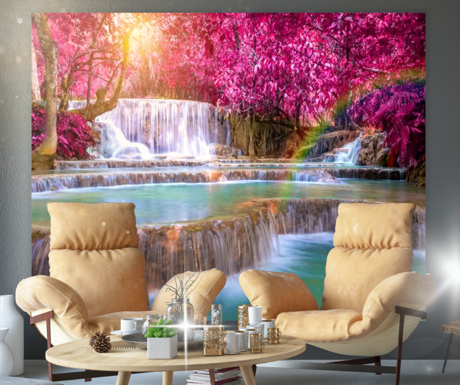 KaiSha Tapestry Wall Hanging; Japanese Pink Cherry Blossom Art Home Décor; Large Modern Backdrop Artwork (79"x59")